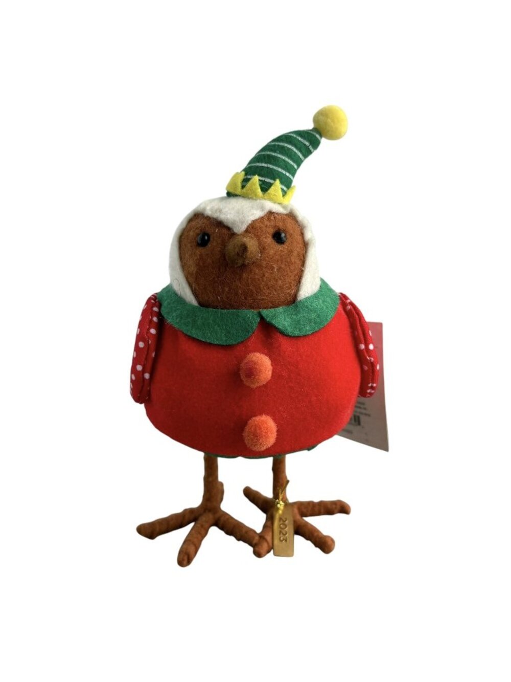 2023 Target Wondershop Featherly Friends Bauble Christmas Fabric Elf Bird NEW